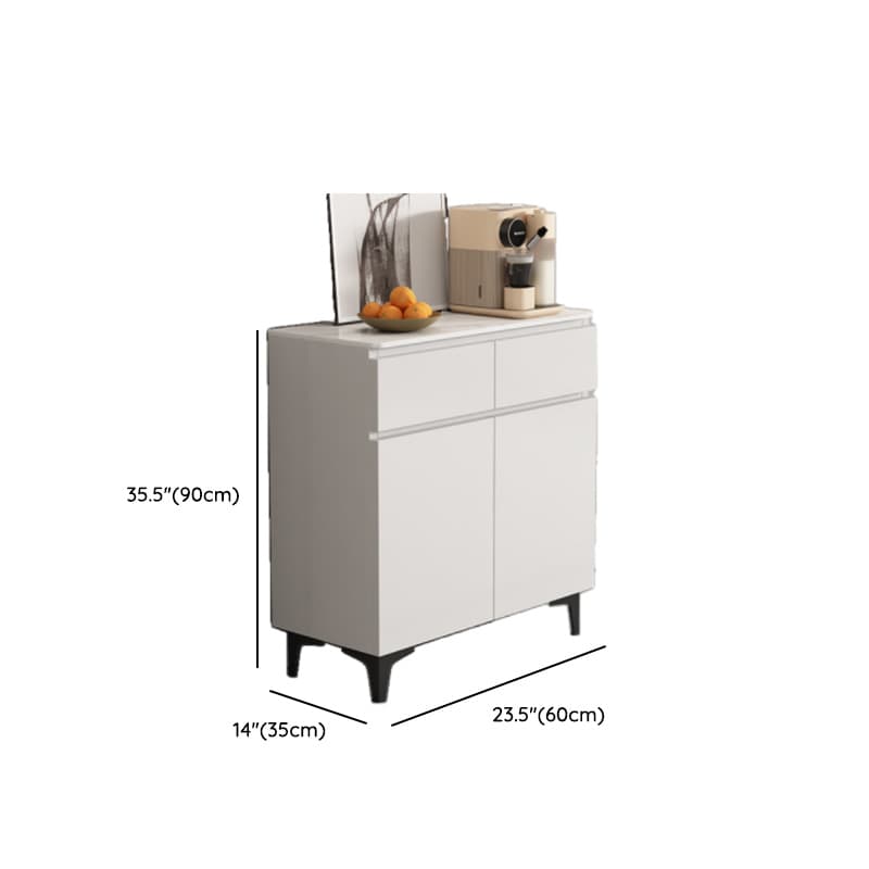 Modish Sideboard with 2 Drawers, 1 Shelf, Larder Storage, Sintered Stone Countertop, and 2/3 Doors thumbnail 19