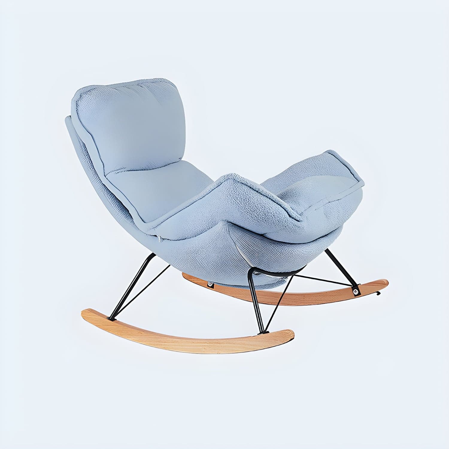 Modern Leather Rocking Chair Removable Cushions Rocker Chair for Drawing Room thumbnail 3