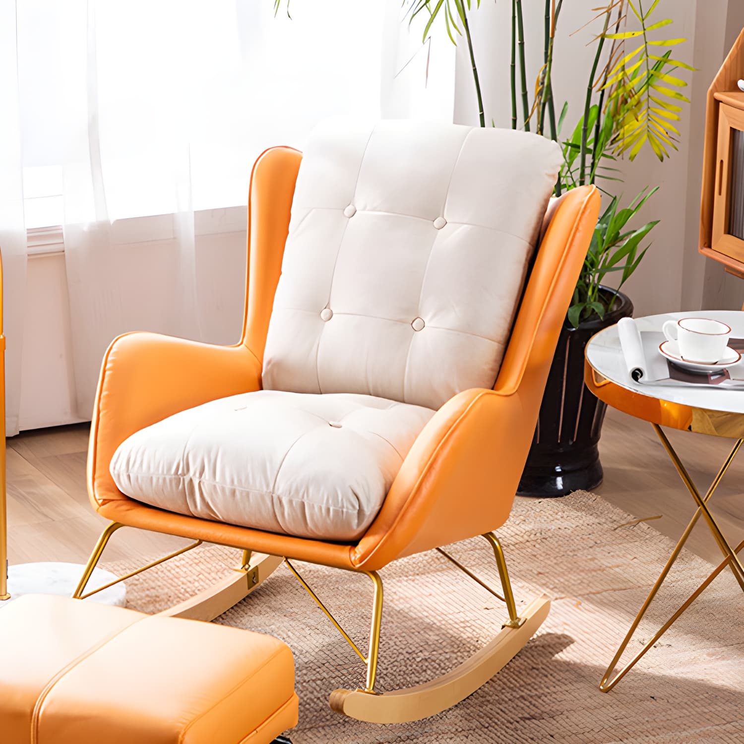 Modern Style Lounge Leisure Rocking Chair Home Lazy Sofa Chair thumbnail 19