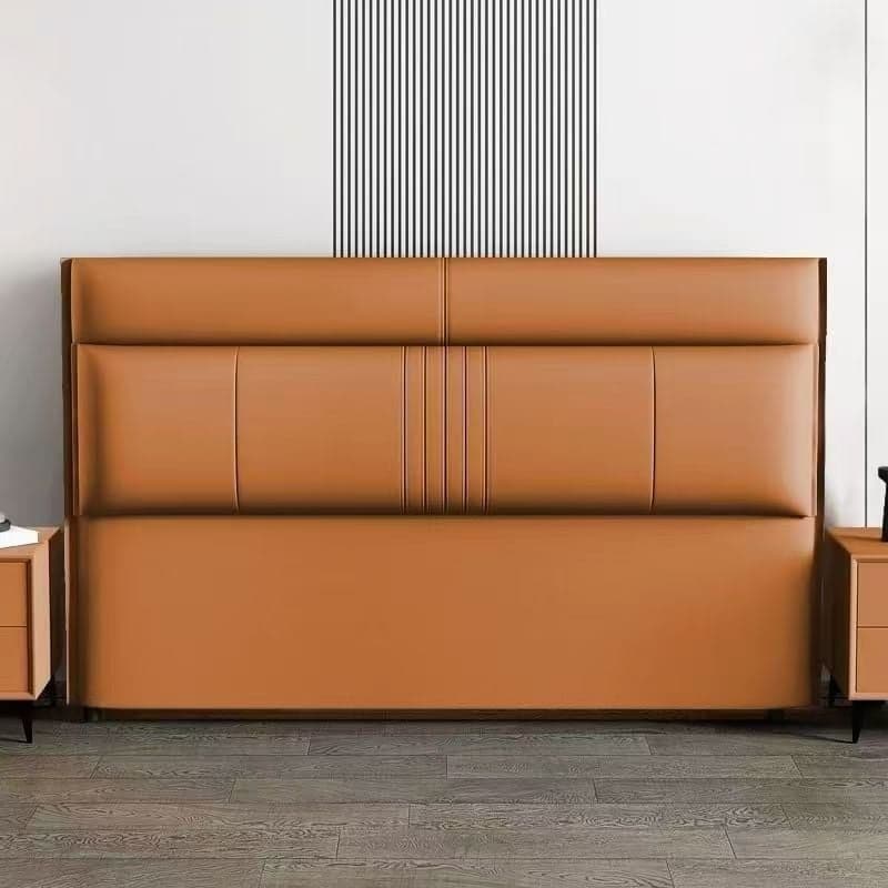 Trendy Panel Headboard in Natural Wood with No Distressing, Rectangle Shape for Queen/Full Bed, Featuring Sponge Upholstery and Standard Height thumbnail 7