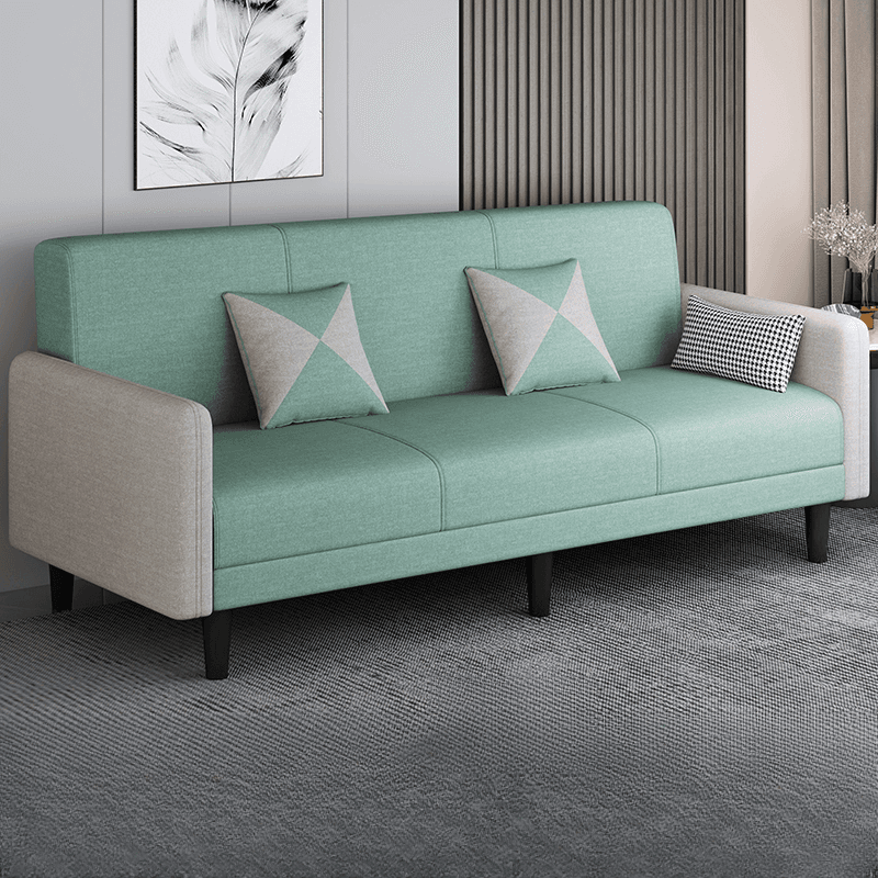 Trendy Solid Color Stain Resistant Standard Sofa in Grey/Cerulean/Beige with Arm, 4-seater/Seats 3 and 2 Pillows thumbnail 20