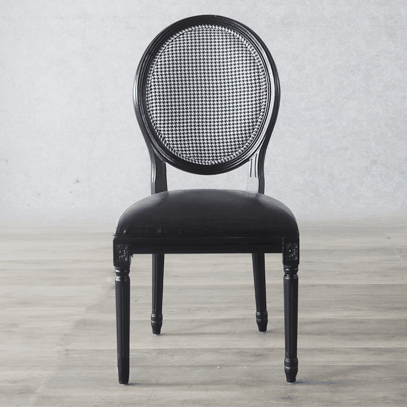 Victorian Style Side Chair with King Louis Back and Bordered Frame, Balanced Stability thumbnail 8