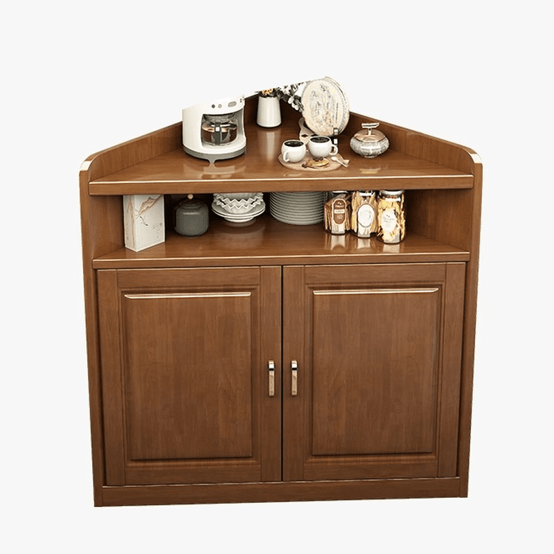 Independent Rubberwood Utility Storage Cabinet with Shelves, Living Room thumbnail 10