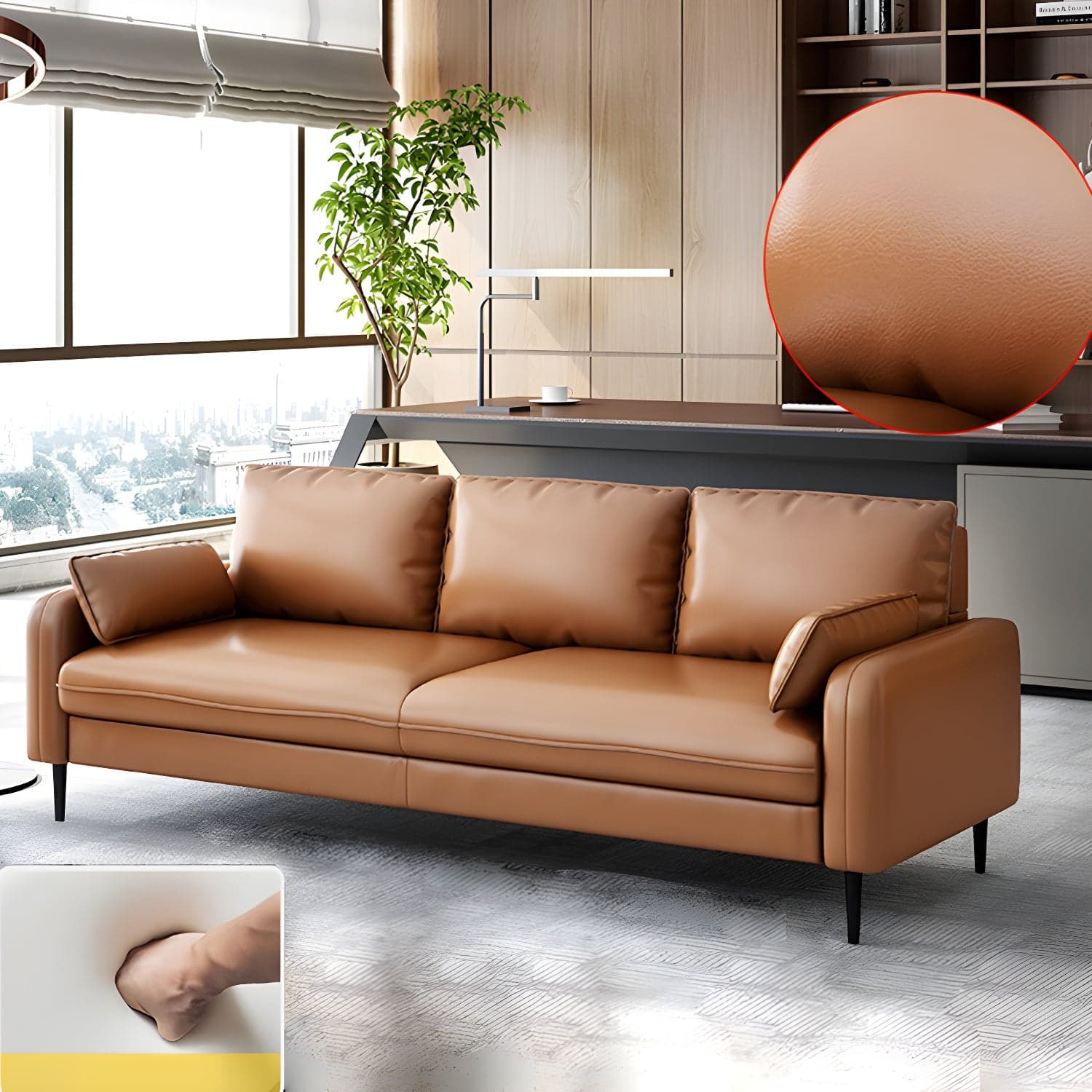 Modern Pillow Back Sofa with Storage Not Included for 35-40 Women thumbnail 3