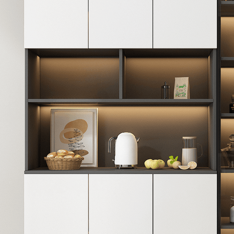 Two Toned Unclosed & Self-supporting Wide Sideboard with 2 Shelves & Benchtop thumbnail 20