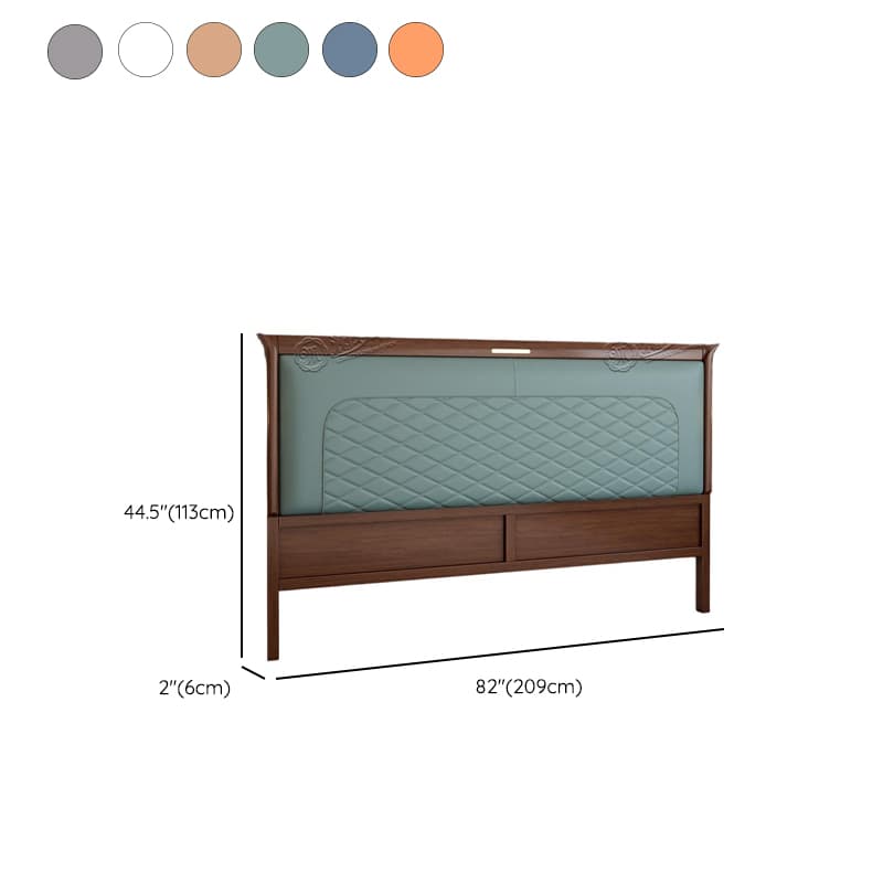 Modish No Distressing Rubberwood Panel Headboard with Rectangle Shape for King/Full/Queen Bed, Featuring Sponge Upholstery Fill and Standard Height thumbnail 13