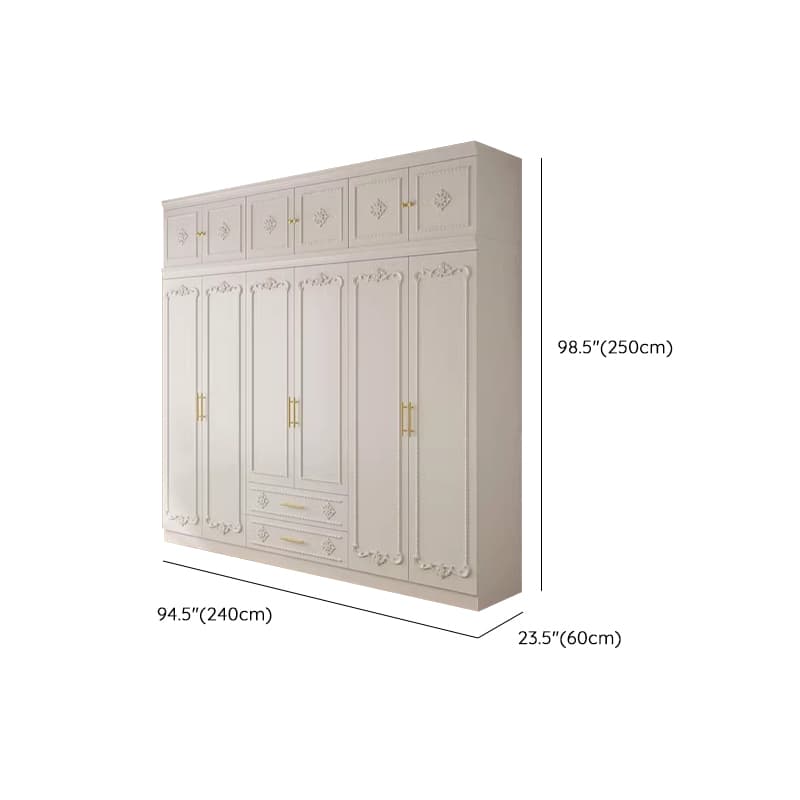 White Simple Timber Wardrobe Closet Soft Close Drawer Soft Close Door Interior Shelves thumbnail 17