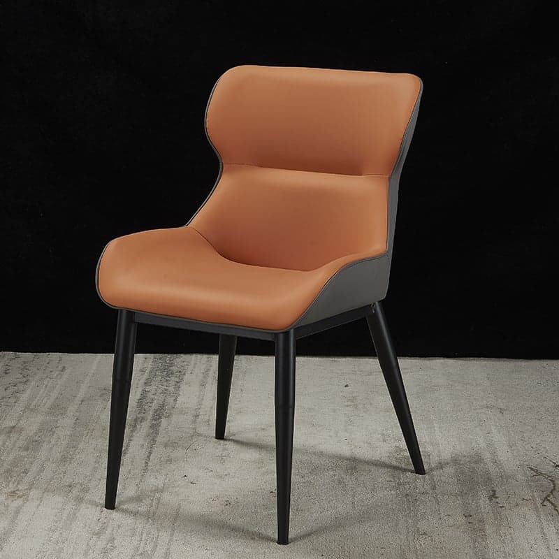 Modern Simple Style Upholstered Dining Chairs with Ergonomic Curved Backrest thumbnail 6