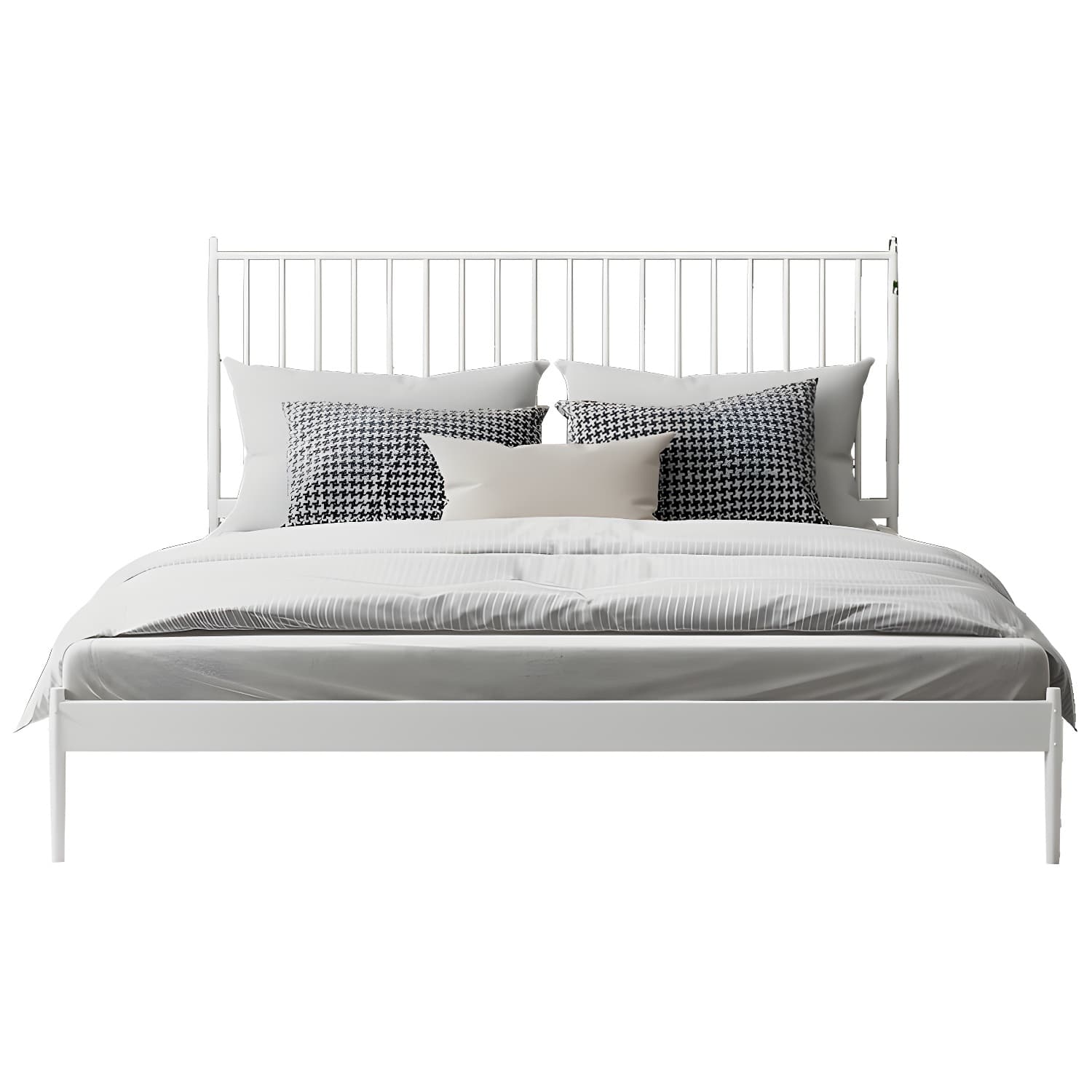 Modern Style Metal Material Includes Headboard Gold/white/black Bed thumbnail 8