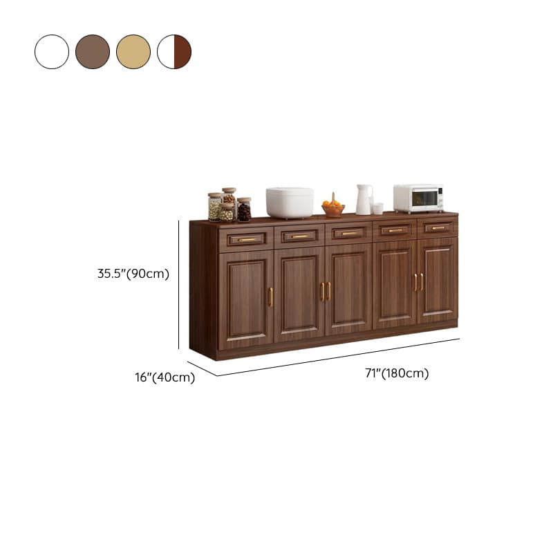 Modish Sideboard Composite Wood Standard/Narrow Kitchen Cupboards with 5 Drawers/4 Drawers/3 Drawers, 2 Shelves and 5 Doors/4 Doors/3 Doors thumbnail 14