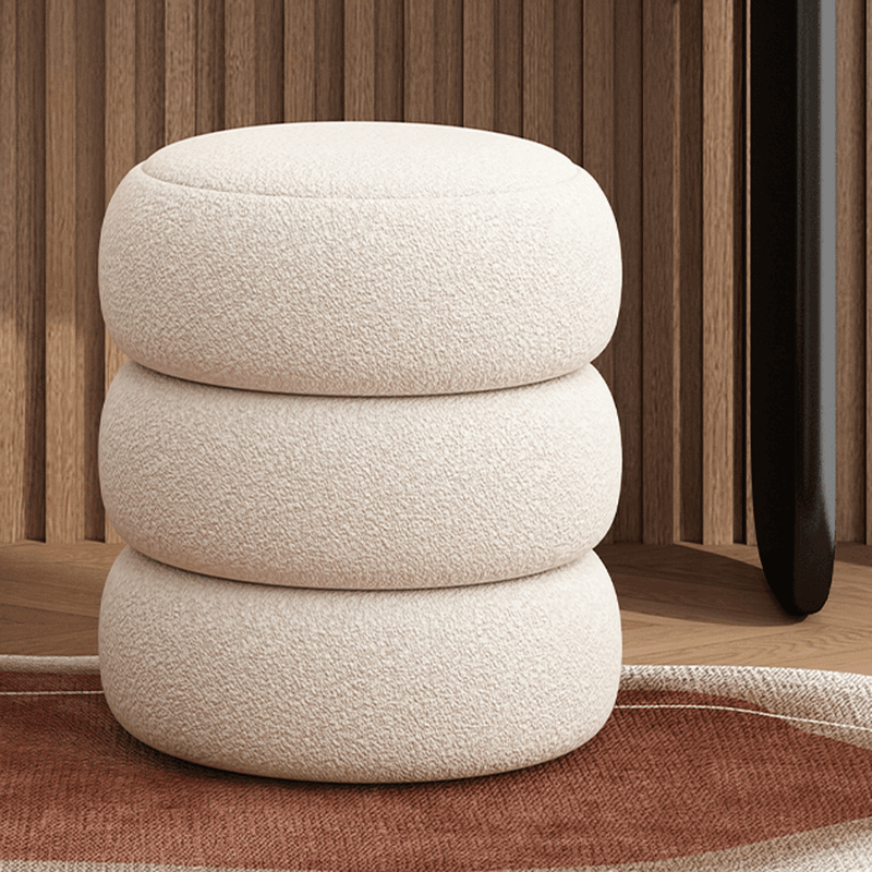 Large/Standard Vanity Set in White with 5 Drawers, Mirror Lights, Seat, Lighting, and Scalable Design thumbnail 7