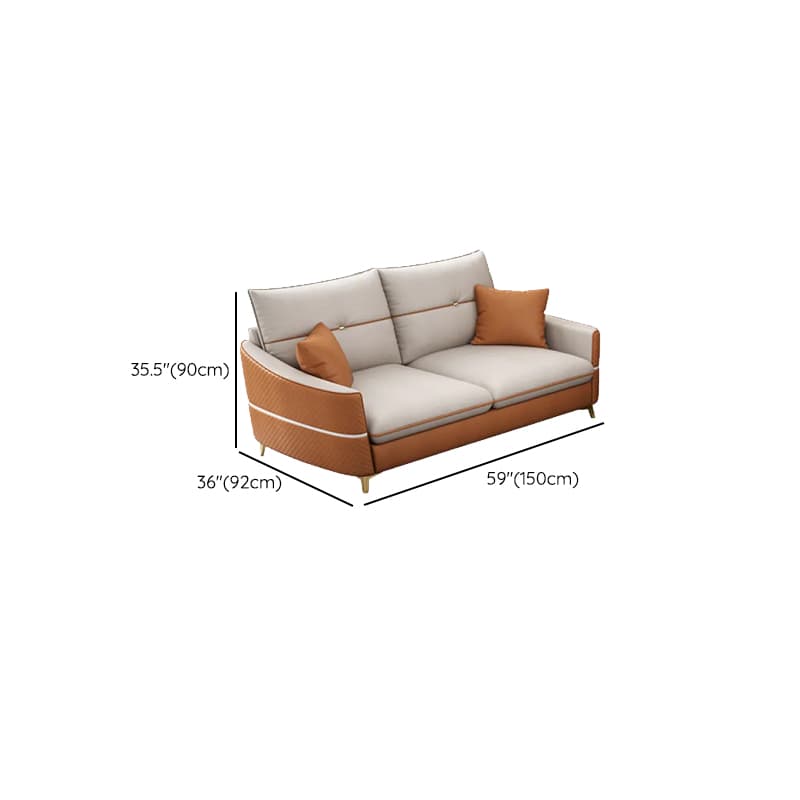 Straight/L-Shape Sofa/Sofa Chaise with Horizontal/Right Orientation, Sloped Arms, and Stitch-tufted Detailing thumbnail 7