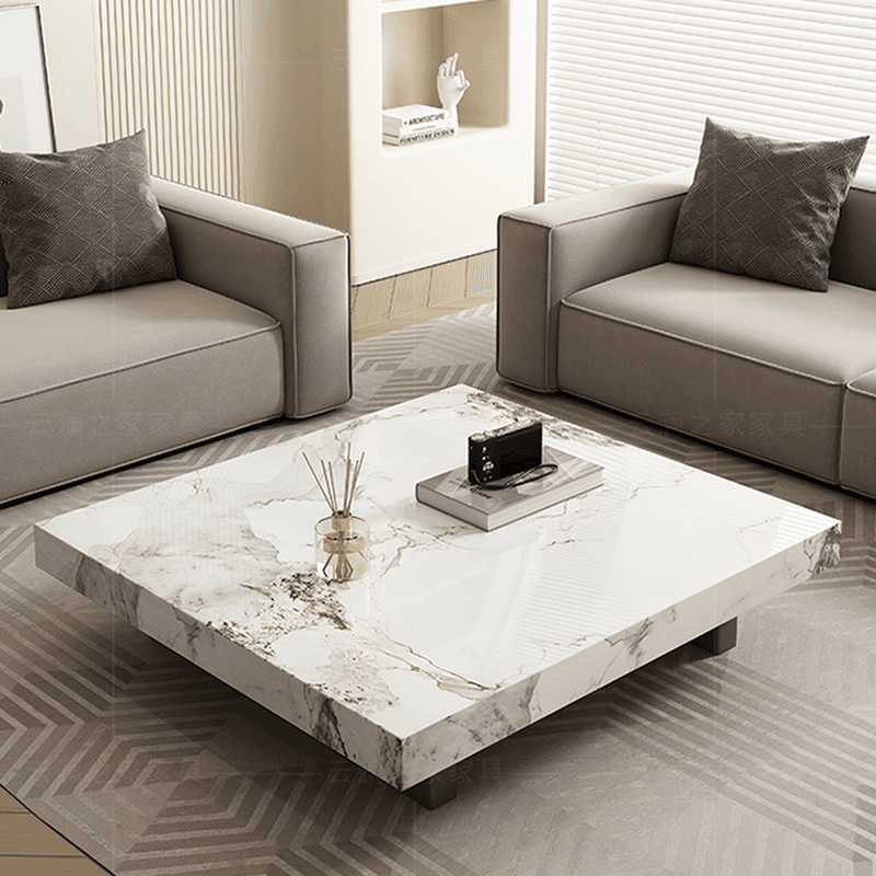 Square Board Game Coffee Table with Sled Base Suitable for Living Room Use thumbnail 10
