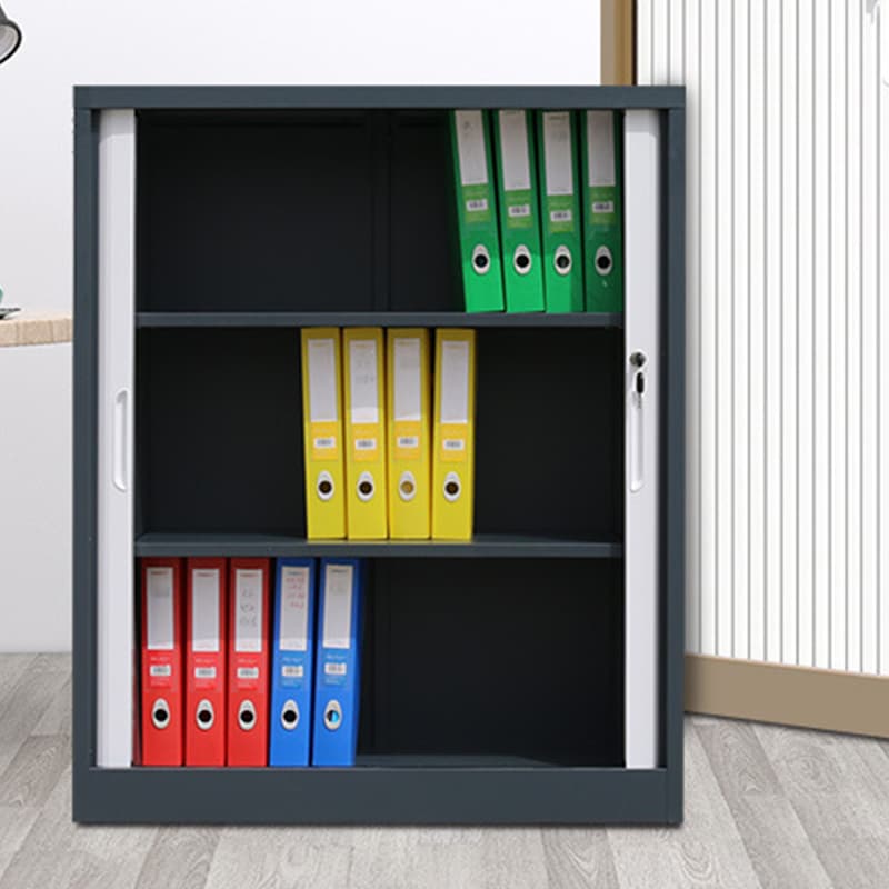 Steel Detached Rainproof Lockable Accent Cabinet with Sliding Door thumbnail 8