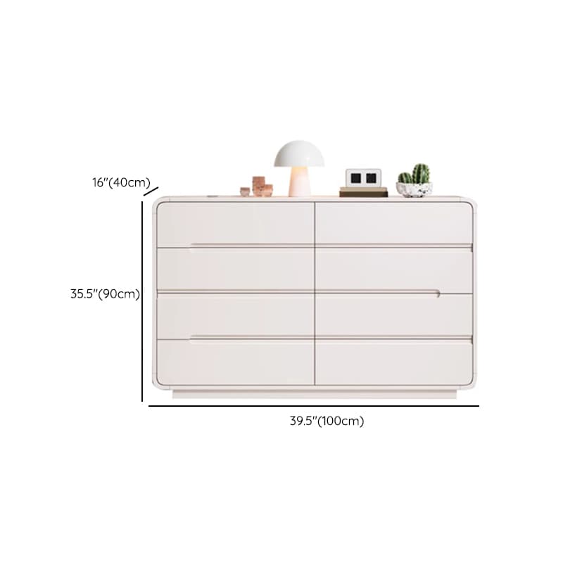 Art Deco White Horizontal/Vertical Bleached Wood Double Dresser/Bachelor Chest with 6 Drawers/8 Drawers/4 Drawers thumbnail 16