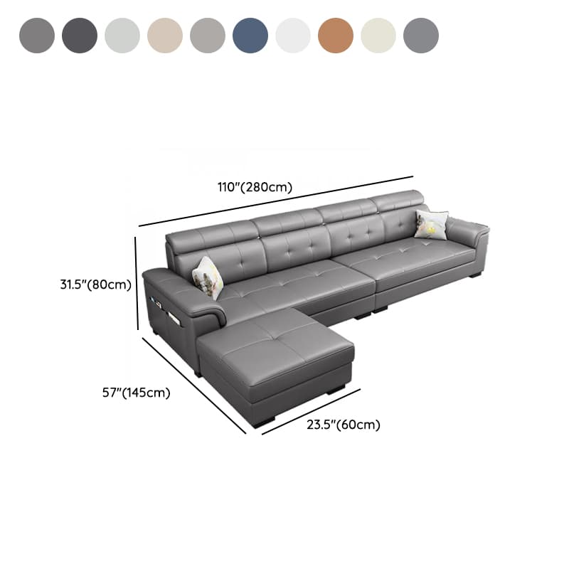 L-Shape Parlor Corner Sectional with Left Hand Facing Orientation, Decorative-stitched Tufting and Concealed Support thumbnail 22