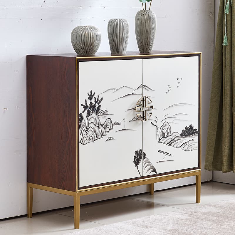 Art Deco Style Unattached Utility Cabinet with Cabinet Rings for Sitting Room thumbnail 4