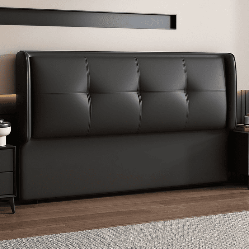 Simplistic Style Wingback Headboard with No Distressing, Piled Tufted Rectangular Design for King/Queen/Full Bed, Featuring Sponge Upholstery Fill and Standard Height thumbnail 4