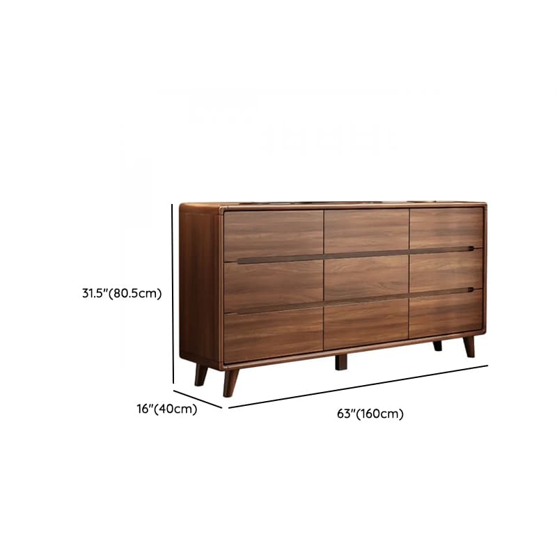 Simple Timber Console Dresser/Semainier/Bachelor Chest Horizontal/Vertical with 9 Drawers/6 Drawers/5 Drawers for Sleeping Quarters thumbnail 23
