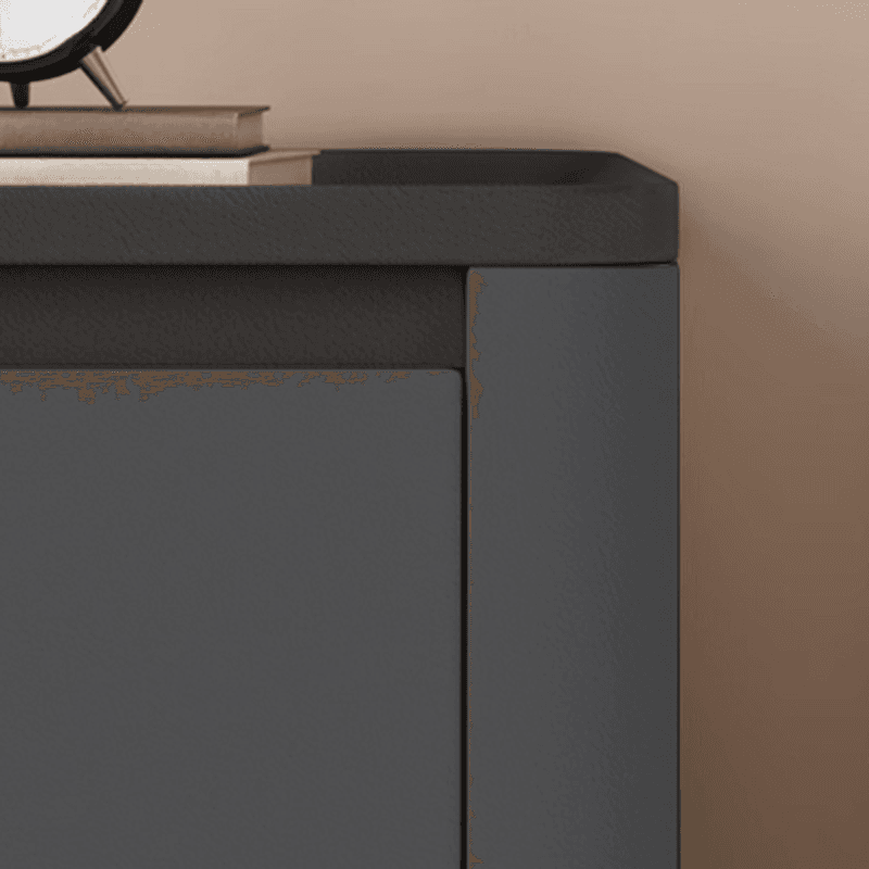 Stylish Bedside Cabinet Nightstand with 2 Drawers and Sintered Stone Countertop thumbnail 10