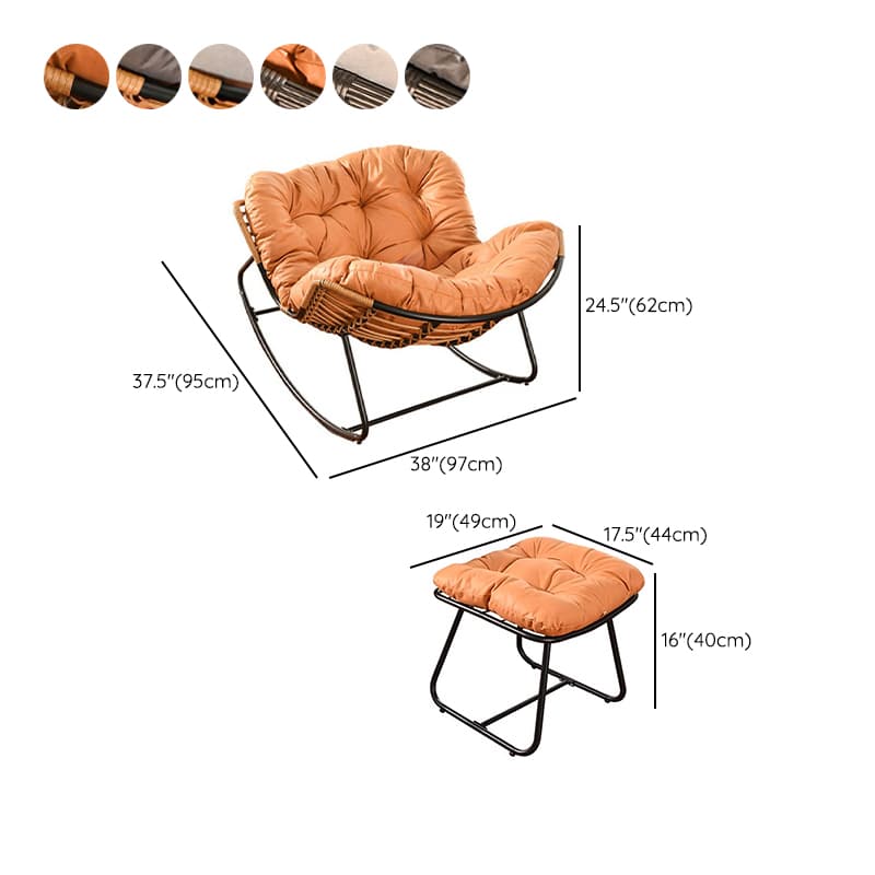 Ergonomic and Stationary Cotton Nursery Recliner with Back thumbnail 20
