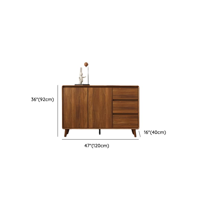 Ground Sideboard with 3 Drawers, Cupboard, Standard/Narrow Size, Timber Countertop, Adjustable Shelving, and 2 Doors/1 Door thumbnail 18