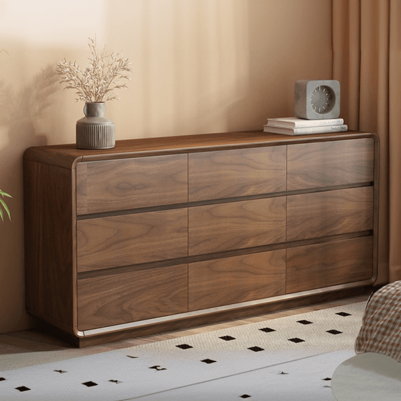 Cocoa Casual Rubberwood Double Dresser/Lingerie Chest with 6/9/5 Drawers Horizontal/Vertical thumbnail 18