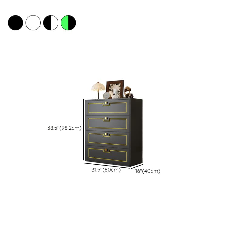 Casual Steel Bachelor Chest/Console Dresser/Semainier with 6 Drawers/5 Drawers/4 Drawers in Vertical/Horizontal Orientation thumbnail 14