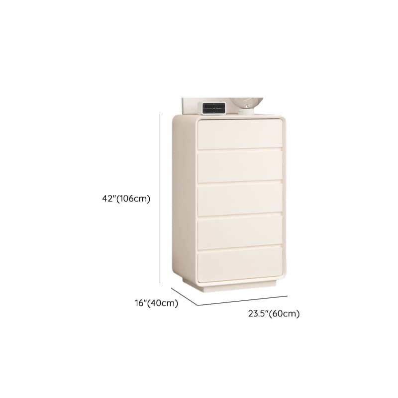 Chalk Minimalist Hardwood Console Dresser with 6 Drawers, Horizontal Orientation thumbnail 9