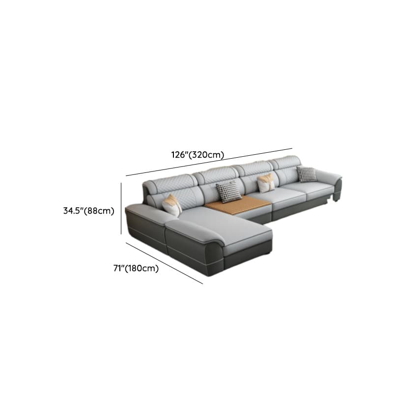 4 Pc L-Shape/Straight Left Hand Facing/Horizontal Sofa Recliner/Sofa Couch for 5 Person thumbnail 16