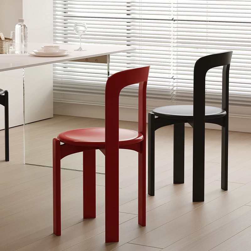 Modern Solid Wood Armless Dining Chair with Open Back for Kitchen & Dining thumbnail 17
