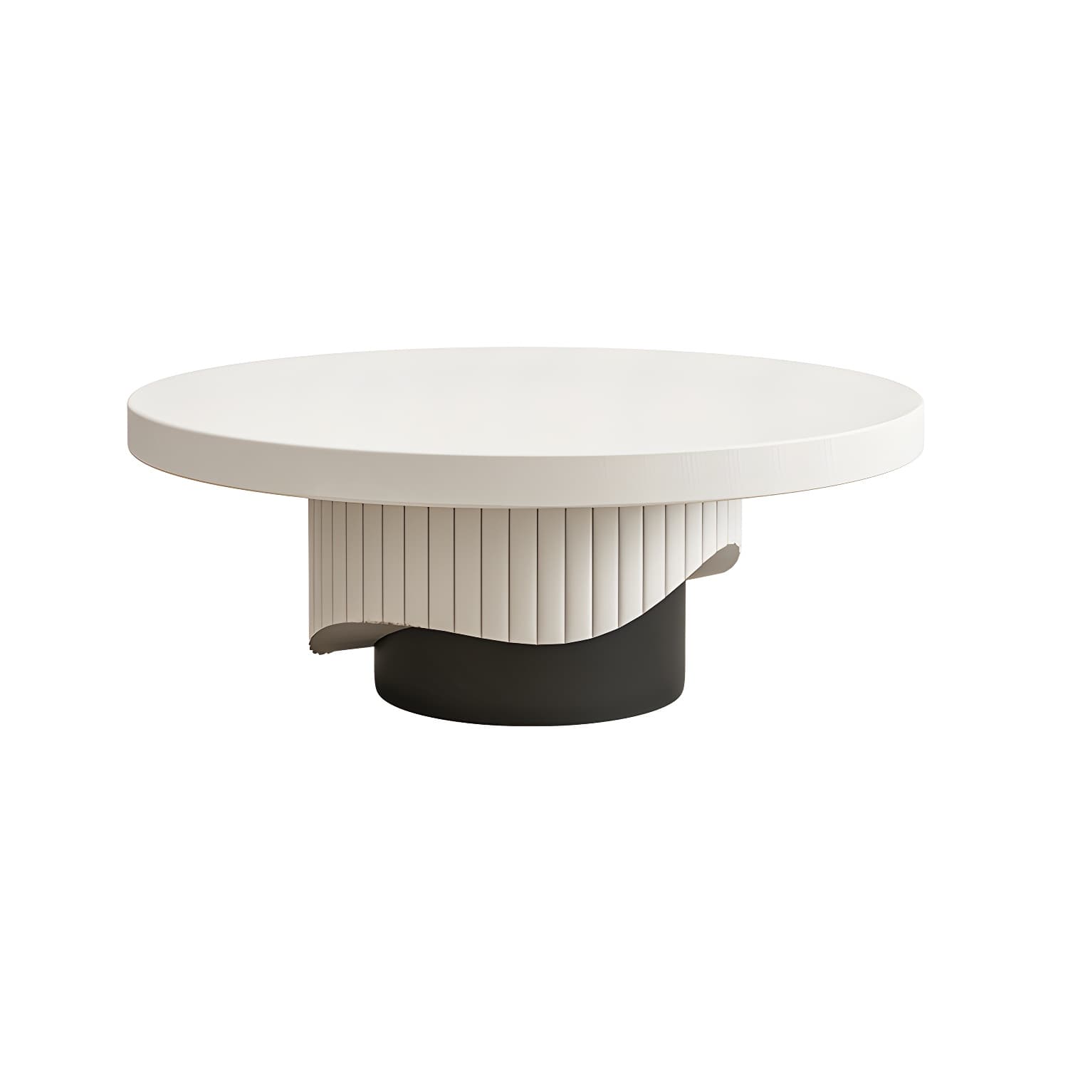 Pedestal Round Coffee Table Set Modern Minimalist Cocktail Table thumbnail 17