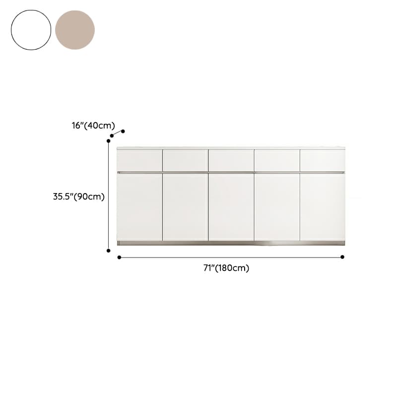 50'' Modern Wood Sideboard/Credenza with Drawers, Cabinets, and Non-adjustable Shelves thumbnail 17