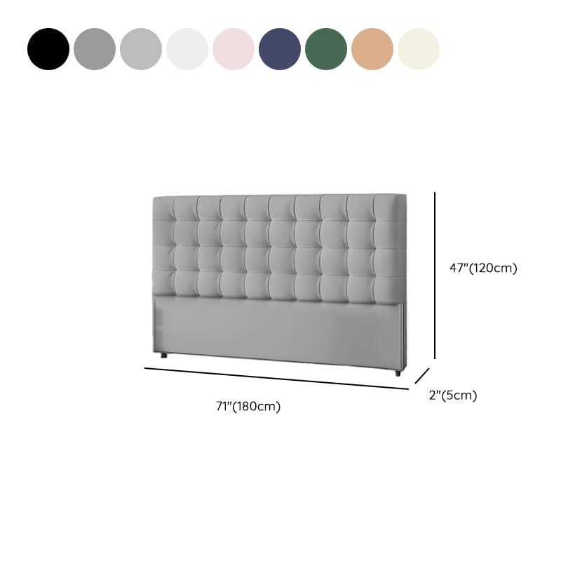 Modish No Distressing Button-tufted Panel Headboard in Rectangle Shape for King/Queen/Full Bed with Sponge Upholstery Fill and Standard Height thumbnail 16