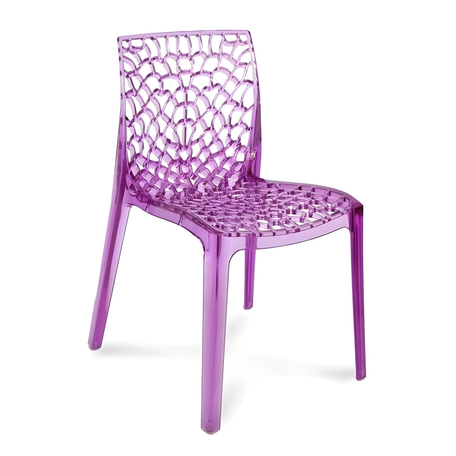 Scandinavian Style Plastic Side Chair with Armless Design Suitable for Kitchen & Dining thumbnail 6