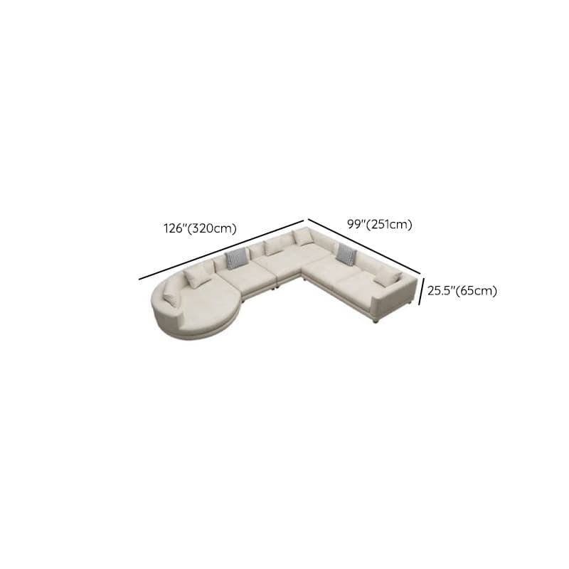 Living Space Use 4 Pc /5 Piece Set L-Shape Right Hand Facing Corner Sectional, 5-Seater /Seats 6 thumbnail 21