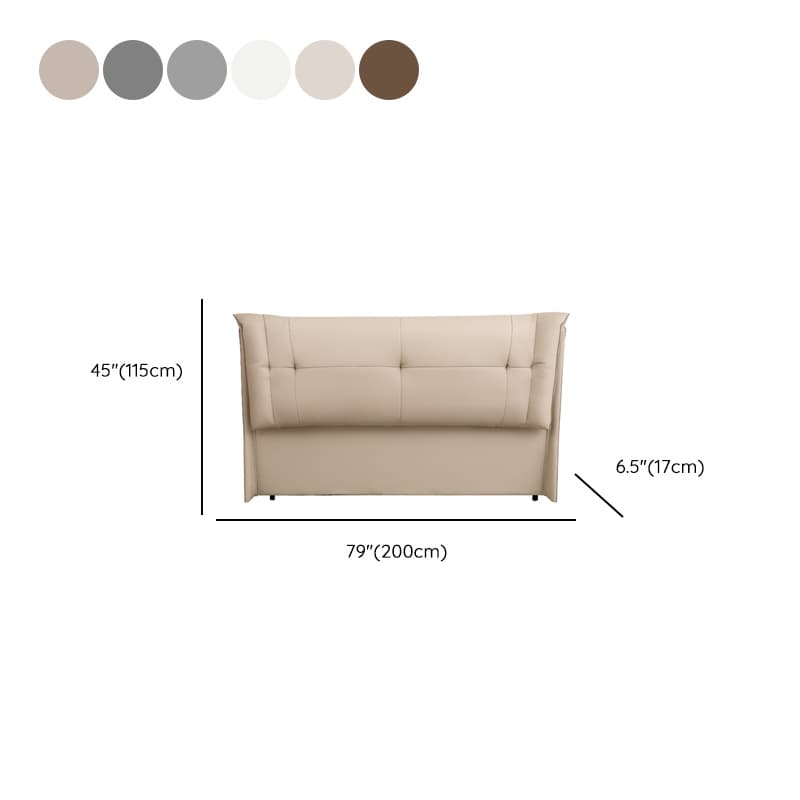 Modern Simple Style Wingback Headboard with No Distressing, Piled Tufted Rectangle Design for King/Full/Queen Bed, Featuring Sponge Upholstery and Standard Height thumbnail 16