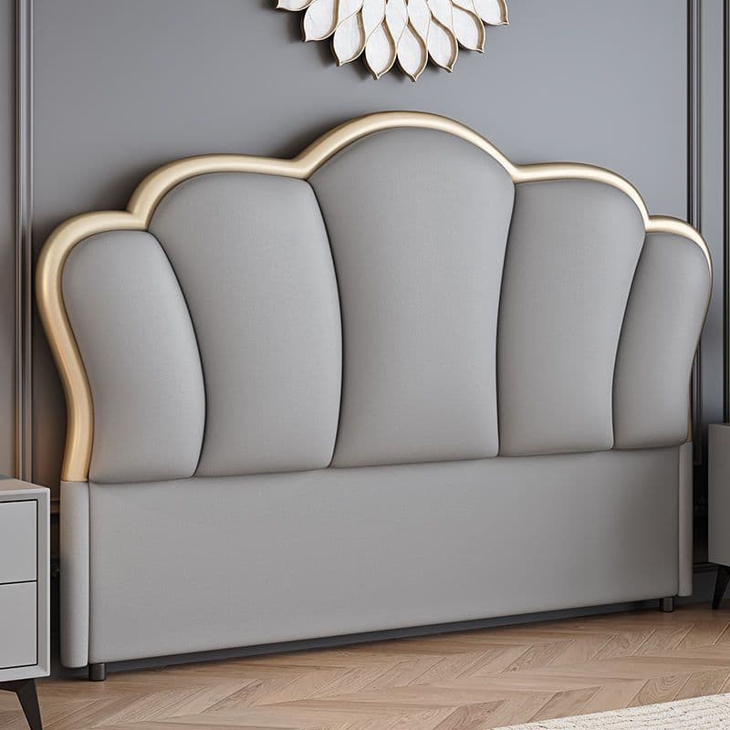 Modish Style Timber Panel Headboard for Queen/Full/Twin XL Bed with No Distressing, Sponge Upholstery Fill, Free-standing Standard Installation, and Standard Height thumbnail 3