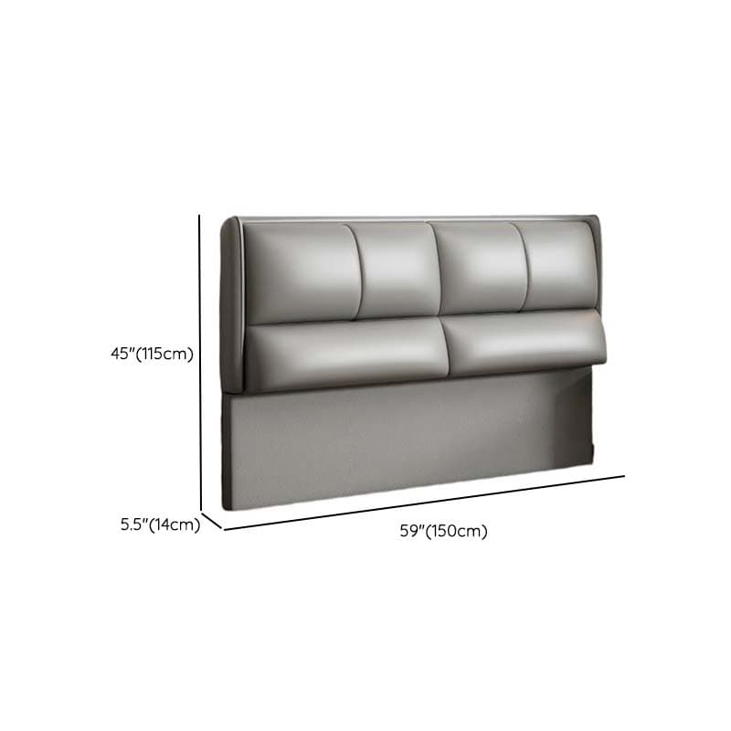 Modish Style Panel Headboard in Pine Wood with No Distressing, Rectangle Shape for King/Twin XL/Queen Bed, Featuring Sponge Upholstery Fill and Standard Height thumbnail 12