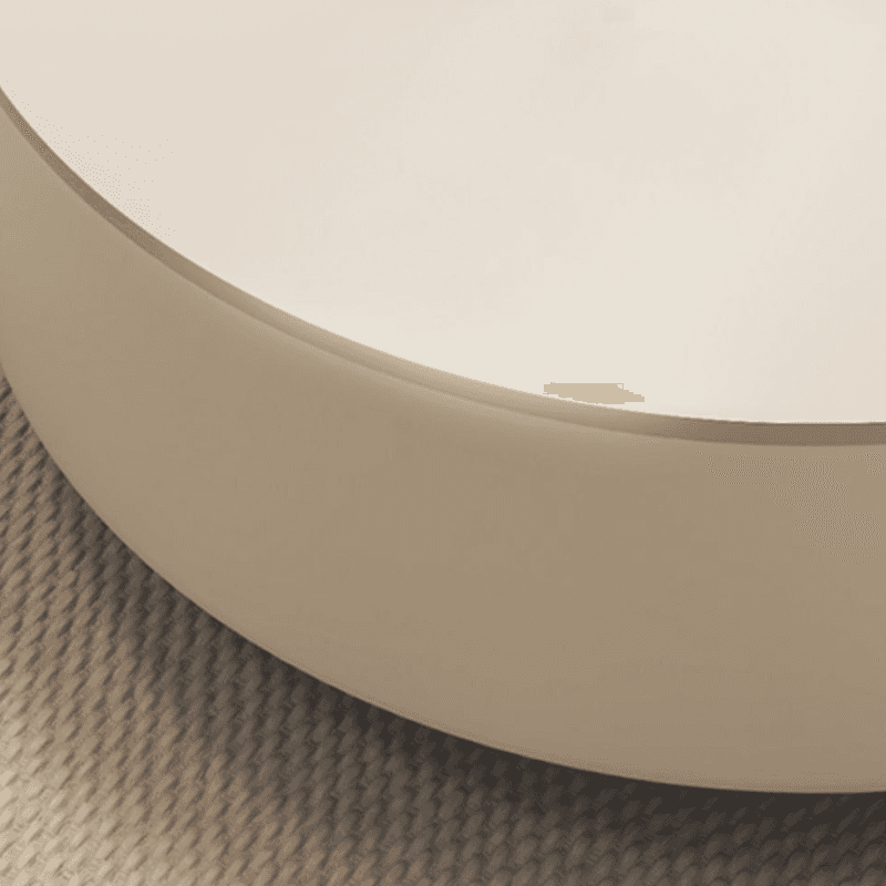Rounded Coffee Table with 2 Drawers for Indoor Use in a Modern Style thumbnail 7