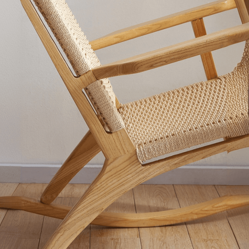 Wood Front Porch Rocking Chairs with Rear Back, Stationary thumbnail 15