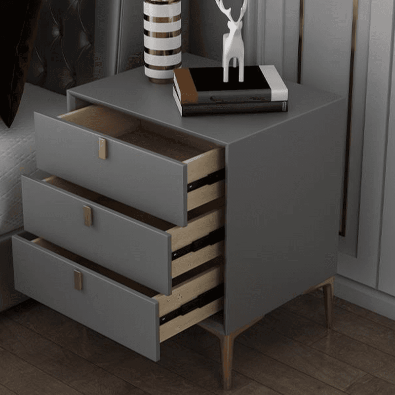 Modern Lumber Nightstand With Drawer Storage & Leg, 3 Drawers/2 Drawers thumbnail 15