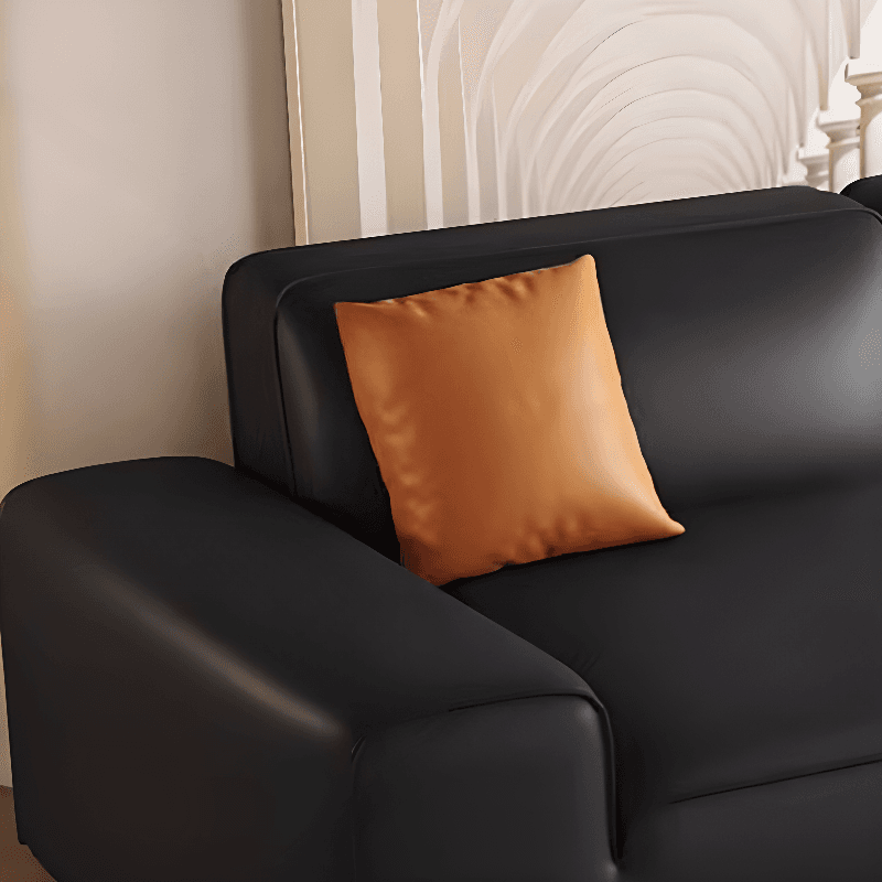 Midnight Black/White Standard Sofa/Loveseat with Armrest for Drawing Room thumbnail 7