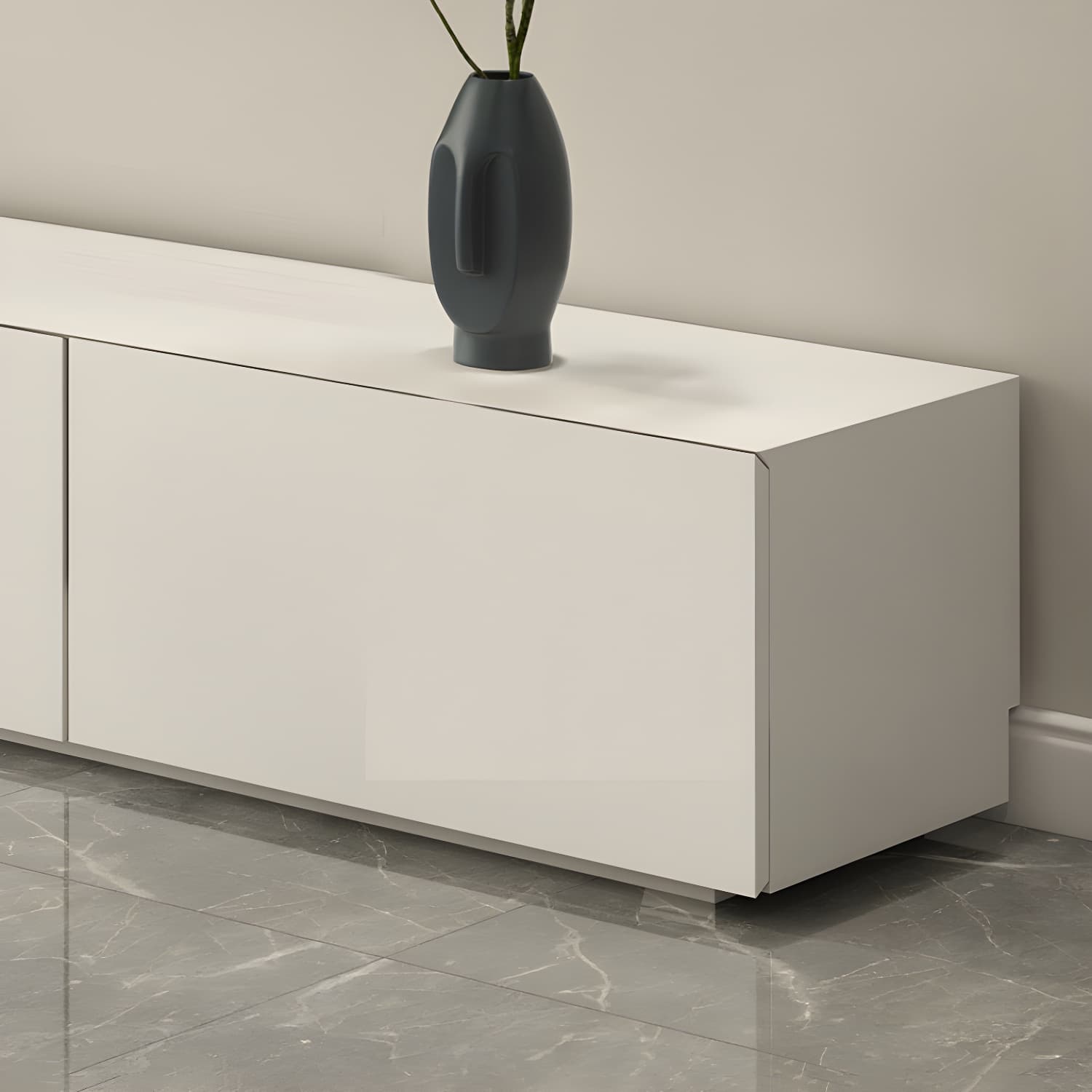 Modern Media Console Wood Media Console TV Stand for Living Room thumbnail 8