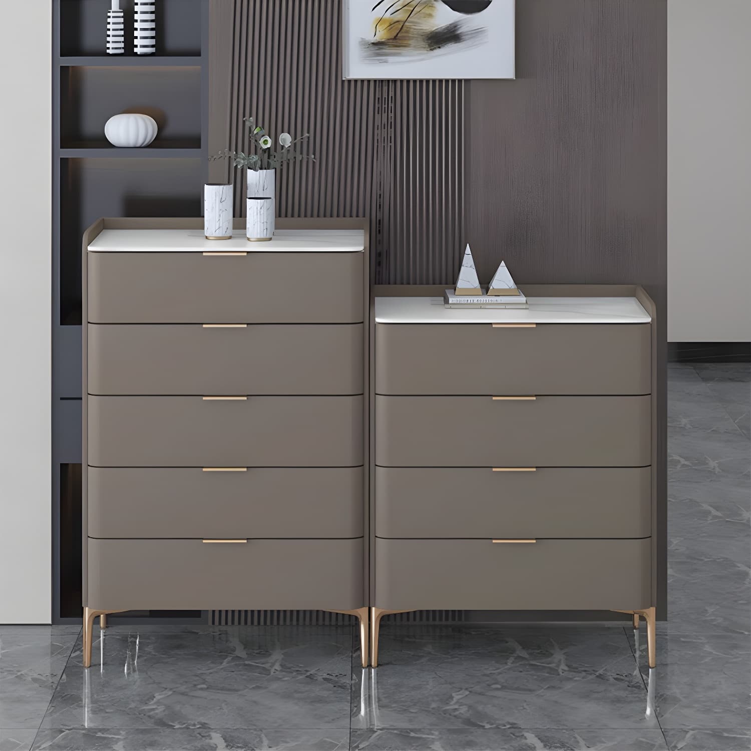Modern Pine Wood Dresser with Drawers and Soft Close Glides in Narrow Design thumbnail 21