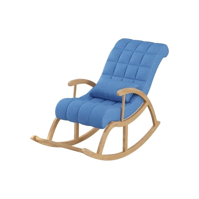 Modern Upholstered Rocking Chair with Track Arms - Comfortable and Stylish Design thumbnail 16