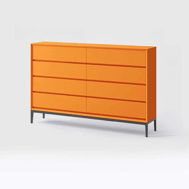 Trendy Raw Wood Console Dresser, Horizontal with 8 Drawers thumbnail 7