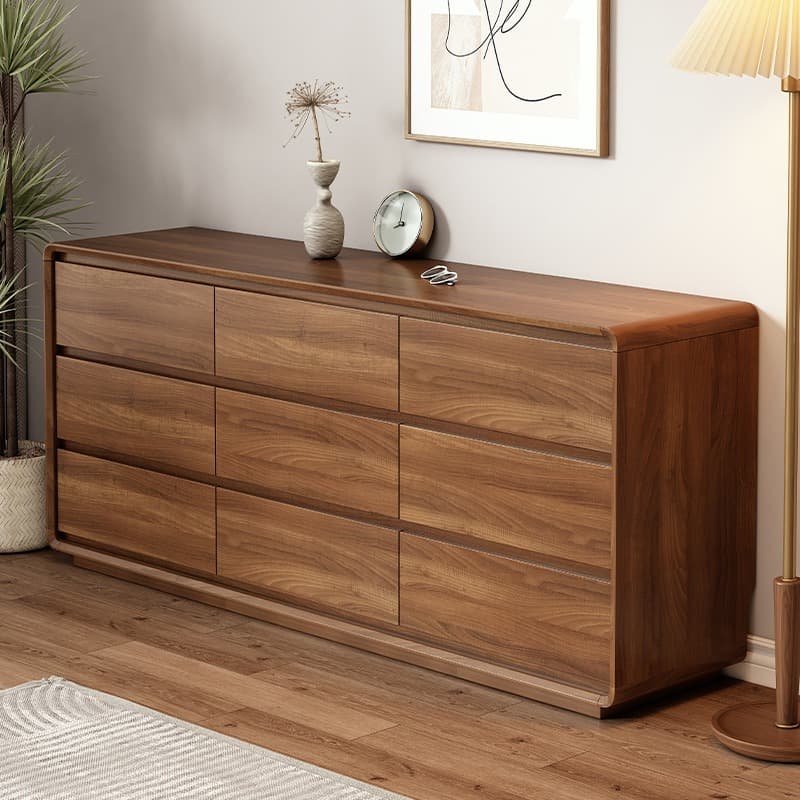 Simple Timber Console Dresser/Semainier/Bachelor Chest Horizontal/Vertical with 9 Drawers/6 Drawers/5 Drawers for Sleeping Quarters thumbnail 6
