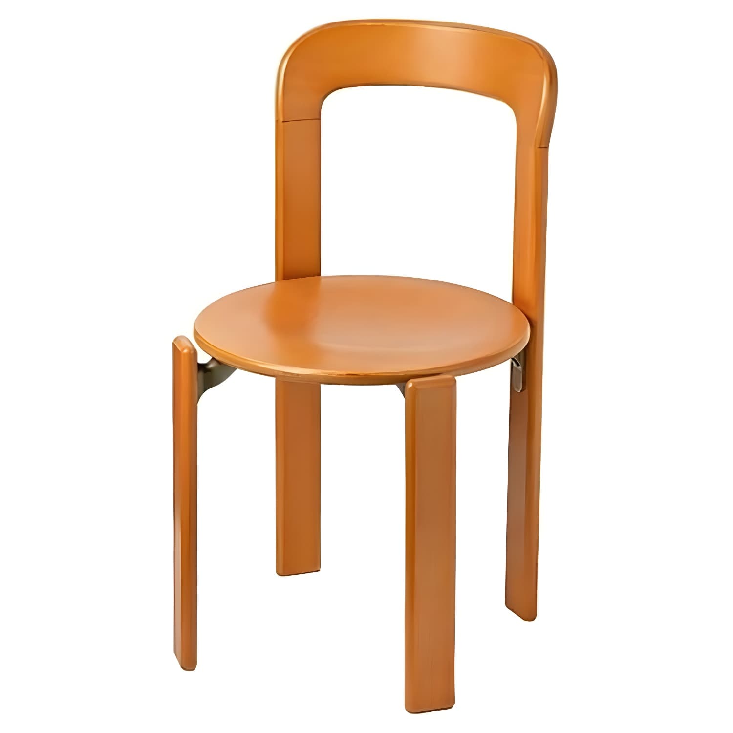 Modern Solid Wood Armless Dining Chairs with Open Back for Kitchen & Dining thumbnail 4