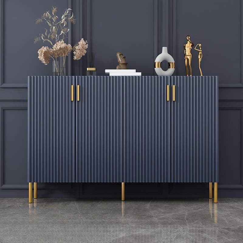 Floor Freestanding Sideboard/Server in Wood with Countertop and Three/Five Internal Shelves in a Luxury Style thumbnail 12